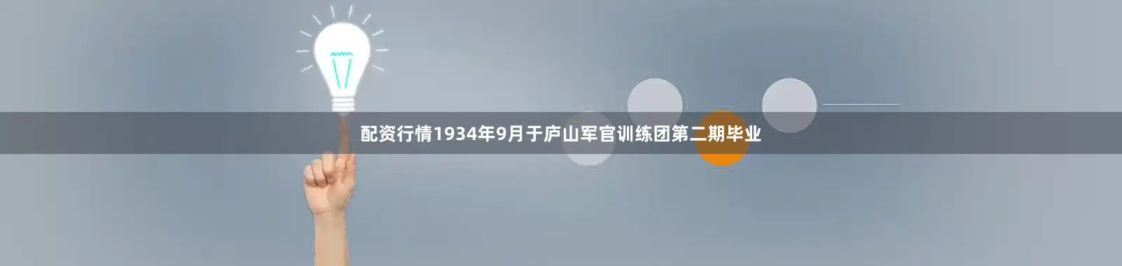 配资行情1934年9月于庐山军官训练团第二期毕业